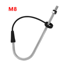 Load image into Gallery viewer, SANLIKE M6/M8 Fishing Gaff Stainless Steel Fishing Spear Hook with Protection Cover for Saltwater Freshwater Fishing Accessories