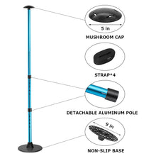 Load image into Gallery viewer, SANLIKE 2 sets of 240cm aluminium stable tent poles tarpaulin poles camping tent poles glass bead connection with storage bag