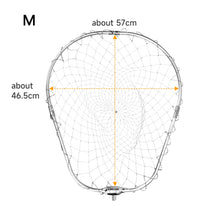 Load image into Gallery viewer, SANLIKE Folding Fishing Net Collapsible Aluminum Oval Frame 12mm Screw Nylon Mesh Landing Dip Net Fishing Tackle Accessories