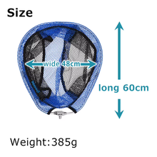 Load image into Gallery viewer, SANLIKE Portable Fishing Net Rubber Folding Opening Type Dip Mesh of Head 35/40/50cm Fishing Equipment Accessories