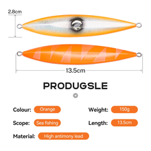 Load image into Gallery viewer, SANLIKE Slow Jig 100g 150g 250g 1pc Lead Lures for Sea Fishing Hard Bait Fishing Artificial Slow Jigging Artificial Baits