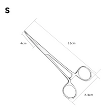 Load image into Gallery viewer, SANLIKE 16cm/18cm Stainless Steel Fishing Plier Fishing Locking Pliers Curved Tip Hook Remover Portable Fishing Tool
