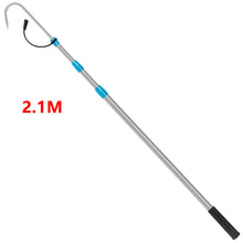 Load image into Gallery viewer, SANLIKE Telescopic Fish Gaff with Stainless Fishing Spear Hook Tackle 1.8M/2.1M Stainless Pole For Salt water Offshore Ice Tool