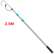 Load image into Gallery viewer, SANLIKE Telescopic Fish Gaff with Stainless Fishing Spear Hook Tackle 1.8M/2.1M Stainless Pole For Salt water Offshore Ice Tool