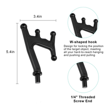 Load image into Gallery viewer, SANLIKE Boat Hooks for Docking Extension Pole Hook Telescopic Boat Pole with Luminous Bead Lightweight Floating Fishing Tool