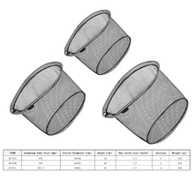 Load image into Gallery viewer, SANLIKE Portable Fishing Net Collapsible Rubberized Nylon Mesh Hole 8*8mm Depth Aluminium Frame Ring Folding Fishing Landing Dip Net 4 Section Folding 1/2 Inch Screw UK Standard