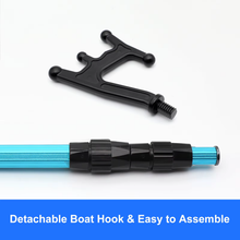 Load image into Gallery viewer, SANLIKE 103CM Boat Hook Shrink Length 54CM With Plastic Hook  Telescoping Aluminium Alloy Boat Fork Pole Outdoors Fishing Tool