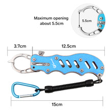 Load image into Gallery viewer, SANLIKE Fish Lip Grip Pliers Suit Multifunctional Fishing Lip Gripper Aluminum Alloy Grip Clip Line Cutter Hook Remover Tool