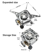 Load image into Gallery viewer, SANLIKE Outdoor Folding Camping Gas Stove Wind Proof Gas Stove Portable Hiking Camping Gas Burner Foldable Mini Gas Stove Cassette