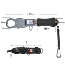 Load image into Gallery viewer, SANLIKE Fishing Lip Grip Special Bag Aviation Aluminium Multifunctional Fish Plier Clip With Digital Weighing Scale Fishing Tool