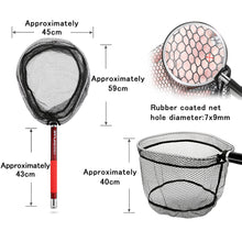 Load image into Gallery viewer, SANLIKE 3m Fishing Net Carbon Portable Telescoping Foldable Landing Hand Pole PE Net With Red Adapter Fishing Tackle