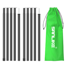 Load image into Gallery viewer, SANLIKE 2-Piece 190cm Iron Tent Pole Adjustable Tarpaulin Pole Tarpaulin Awning Camping Iron Pole Spring Hook Pole