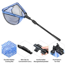 Load image into Gallery viewer, SANLIKE 1.8/2.5M Fishing Net Fiberglass Pole Folding Landing Handle Net Telescoping Rod for Easy Catch Release Carp