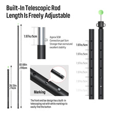 Load image into Gallery viewer, SANLIKE Tent poles 2 sets aluminium alloy tarpaulin poles foldable portable telescopic poles awning support accessories tools