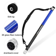 Load image into Gallery viewer, SANLIKE 5m 6m Blue Black Folding Telescopic Fibreglass Freshwater Saltwater Fishing Landing Net Rod Portable Fishing Tools