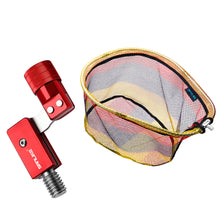 Load image into Gallery viewer, SANLIKE Folding Fishing Nets Adapters Collapsible Handle Landing Dip Mesh Folding Head 12mm Screw PE Net Fishing Accessory Tool