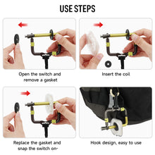 Load image into Gallery viewer, SANLIKE Fly Fishing Tippet Head Gate Dry Fly Fishing Holder Spool Gear for Fly Line Leader Organizer Attach to Fishing Vest