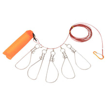Load image into Gallery viewer, SANLIKE Fish Lock Buckles Fish Lock Belt to Insert Wire 5 Meters Stainless Steel Wire String Rope Fish Control