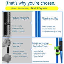 Load image into Gallery viewer, SANLIKE Hiking support walking stick Non-slip walking stick Three sections adjustable aluminium alloy hiking stick walking stick