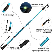 Load image into Gallery viewer, SANLIKE 2M Boat Hook Shrink Length 78CM Aluminium Alloy Boat Fork Pole Telescopic Fishing Gaff Hook Boat Accessories