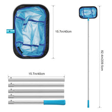 Load image into Gallery viewer, SANLIKE Pool Cleaning Net Skimmer Multifunctional Outdoor Fine Mesh Professional Telescopic Pole Swimming Cleaning Tool