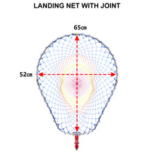 Load image into Gallery viewer, SANLIKE Fishing Net Nylon portable Folding landing Dip Net Collapsible Aluminum Oval Frame With Adapter Fishing Tool