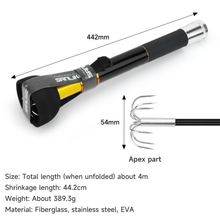 Load image into Gallery viewer, SANLIKE 3M 4M Stainless Steel Expandable Squid Hooks Shrinkable Gripper Squid Hooks Sharp Corrosion Resistant Fishing Gear Squid