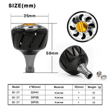 Load image into Gallery viewer, SANLIKE Black Fishing Reels Handle Knob for Shimano A and Daiwa S Type Spinning Fishing Reel Handle Knob Fishing Tools