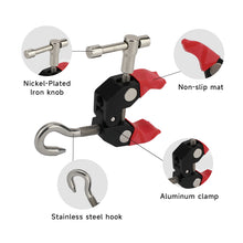 Load image into Gallery viewer, SANLIKE 2pcs Nickel-Plated Lron Knob Clamp On The Car Roof Frame And Twist Tightly Non-Slip Mat Tent Outdoor Camping Tools