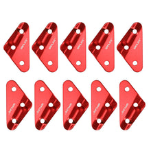 Load image into Gallery viewer, SANLIKE 10pcs Triangles Buckle Paracord Fastener Tent Rope Buckles Aluminum Alloy Outdoor Camping Wind Rope Stopper Portable
