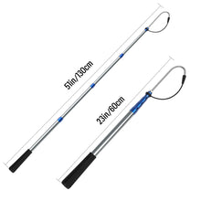 Load image into Gallery viewer, SANLIKE Telescopic Fish Gaff Pole with Stainless Sea Fishing Spear Hook Tackle Rubber Handle for Saltwater Offshore Tool
