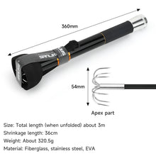 Load image into Gallery viewer, SANLIKE 3M 4M Stainless Steel Expandable Squid Hooks Shrinkable Gripper Squid Hooks Sharp Corrosion Resistant Fishing Gear Squid