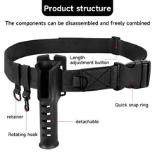 Load image into Gallery viewer, SANLIKE Fishing Rod Pole Inserter Multi Color Adjustable Fishing Rod Belt Fishing Rod Belly Support Holder Fishing Tackles Tool