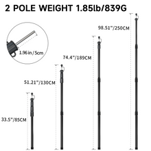 Load image into Gallery viewer, SANLIKE Telescoping Tarp Pole Adjustable Tent Support Rod Thicken Glass Fiber Outdoor Camping Accessories for Hiking Tent