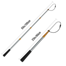 Load image into Gallery viewer, SANLIKE Telescopic Fish Gaff Pole with Stainless Sea Fishing Spear Hook Tackle Rubber Handle for Saltwater Offshore Tool