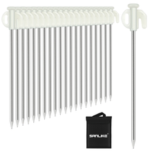 Load image into Gallery viewer, SANLIKE 20 pcs/set 20cm floor pegs Rustproof iron Galvanised Outdoor camping accessories Tent pegs Stake pegs for outdoor tents