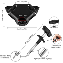 Load image into Gallery viewer, SANLIKE Fishing Combat Belt Adjustable Fishing Belly Top Hook Removal Tool Stainless Steel Hook UnhookerFishing Tool Accessories