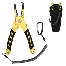 Load image into Gallery viewer, SANLIKE Fish Plier Antirust Aluminum Alloy Multifunctional Hand Grip Portable Controller Fishing Line Scissors Fishing Tackle