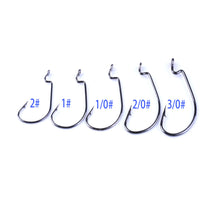 Load image into Gallery viewer, 50pcs Boxed Black Red Crank Hook Set Loyal Fishing Hooks Soft Bait Hooks Wholesale Bass Fishing Sea Fishing Mackerel Hooks