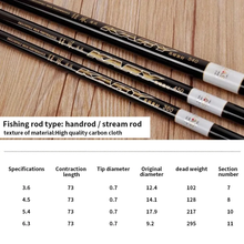 Load image into Gallery viewer, SANLIKE Ultralight soft tuned stiff hand rod Short section stream fishing rod Telescopic carbon fibre fishing rod