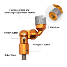 Load image into Gallery viewer, SANLIKE Folding Header 1/2 inch British Standard Header Connector for Fishing Landing Net Heads Aluminium Alloy Fishing Tools