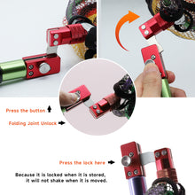 Load image into Gallery viewer, SANLIKE Folding Joint 1/2inch Thread Stainless Steel Fishing Rod Dip Net Adapter Joints Connector Fishing Tool Accessories