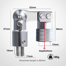 Load image into Gallery viewer, SANLIKE Aluminum Folding Joint Fishing Pole Converted into Dip Net Adapter Joints Connector