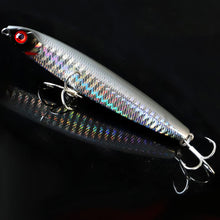 Load image into Gallery viewer, SANLIKE 10g 8cm Pencil Sinker Quad Reinforced Blood Groove Hooks Bass Fishing Tackle Lure Saltwater Lure Bait Lures