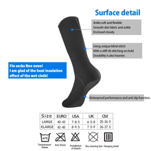 Load image into Gallery viewer, SANLIKE Black Waterproof Non-Slip Socks Ventilation Neoprene Socks Boots for Diving Skiing Surfing Fishing