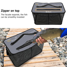 Load image into Gallery viewer, SANLIKE Living Fish Bucket Multifunction Folding Fish Guard Net Portable Water Tank Fishing Tackle Live Fish Box Storage Case