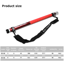 Load image into Gallery viewer, SANLIKE 3m Red Portable Fishing Net Carbon Long Handle Telescopic Collapsible Floor Pole Compact Belt Catch Fishing Net Pole