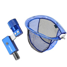 Load image into Gallery viewer, SANLIKE Folding Fishing Nets Adapters Collapsible Handle Landing Dip Mesh Folding Head 12mm Screw PE Net Fishing Accessory Tool