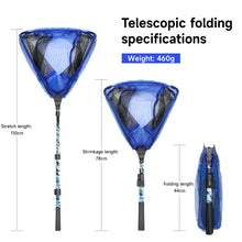 Load image into Gallery viewer, SANLIKE Fishing Net Glass Fibre Pole Telescoping Foldable Landing Net Retractable Rod Handle Fishing Equipment Accessories
