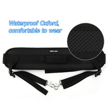 Load image into Gallery viewer, SANLIKE Fishing Waist Belt Adjustable Protective Durable for Sea Fishing One Piece Waist Belt Black